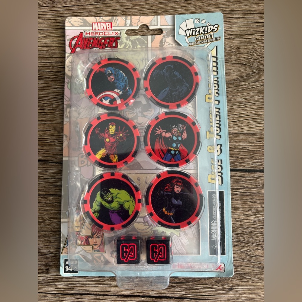 Marvel HeroClix: Avengers 60th Anniversary Dice & Token Pack New